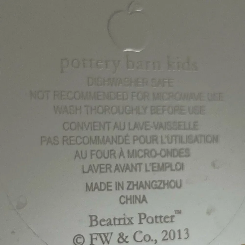 2 Pottery Barn Beatrix Potter Peter Rabbit Plates 9”